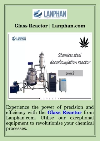 Glass Reactor  Lanphan.com