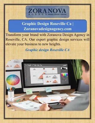 Graphic Design Roseville Ca  Zoranovadesignagency.com