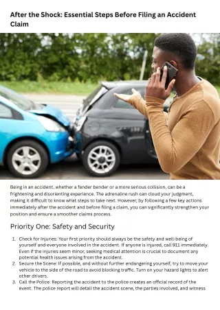 After the Shock Essential Steps Before Filing an Accident Claim (1)