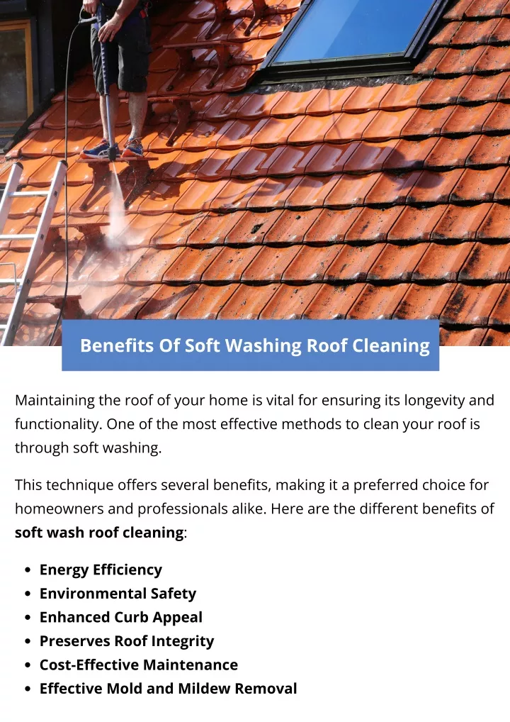 benefits of soft washing roof cleaning