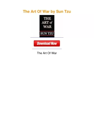 The Art of War by Sun Tzu