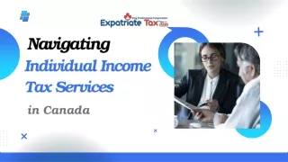 Navigating Individual Income Tax Services in Canada