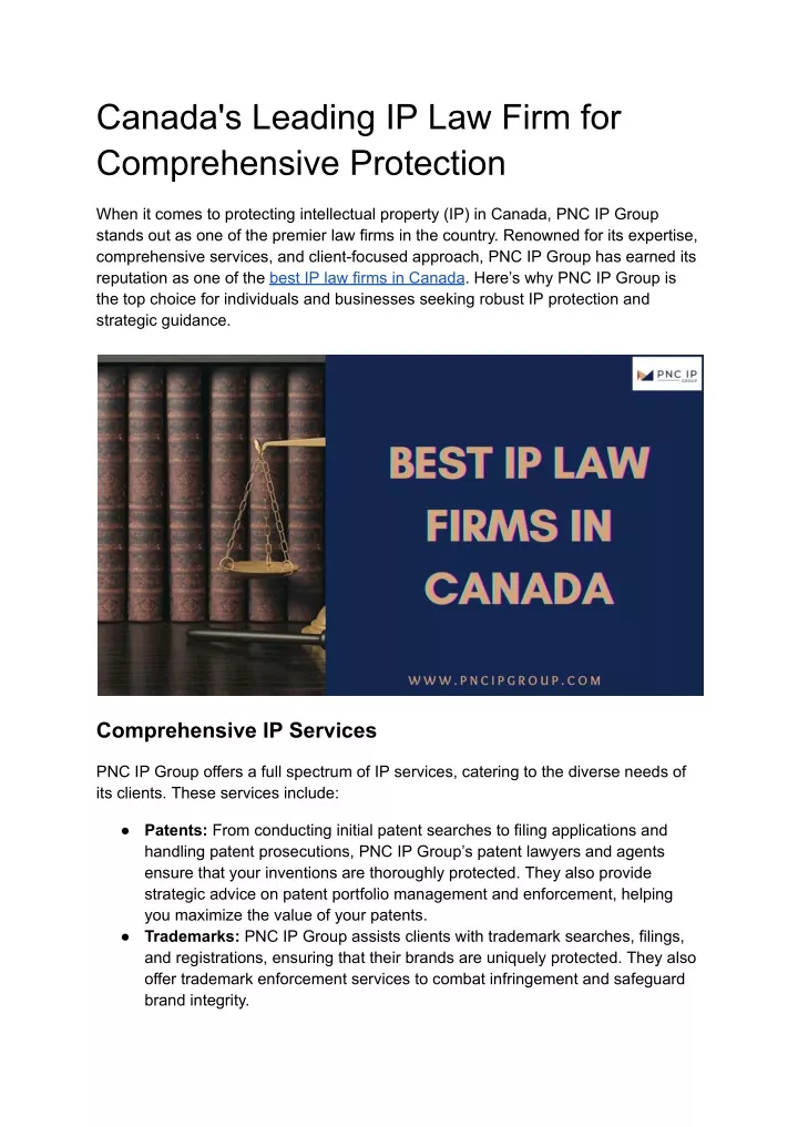 canada s leading ip law firm for comprehensive