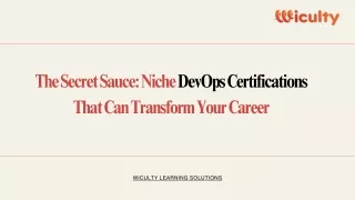 The Secret Sauce Niche DevOps Certifications That Can Transform Your Career