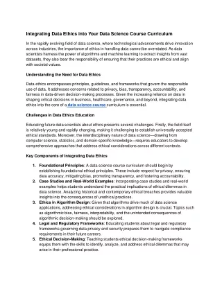 integrating data ethics into your data science