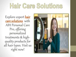 Hair Care Solutions