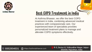 Best COPD Treatment in India