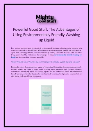 powerful good stuff the advantages of using