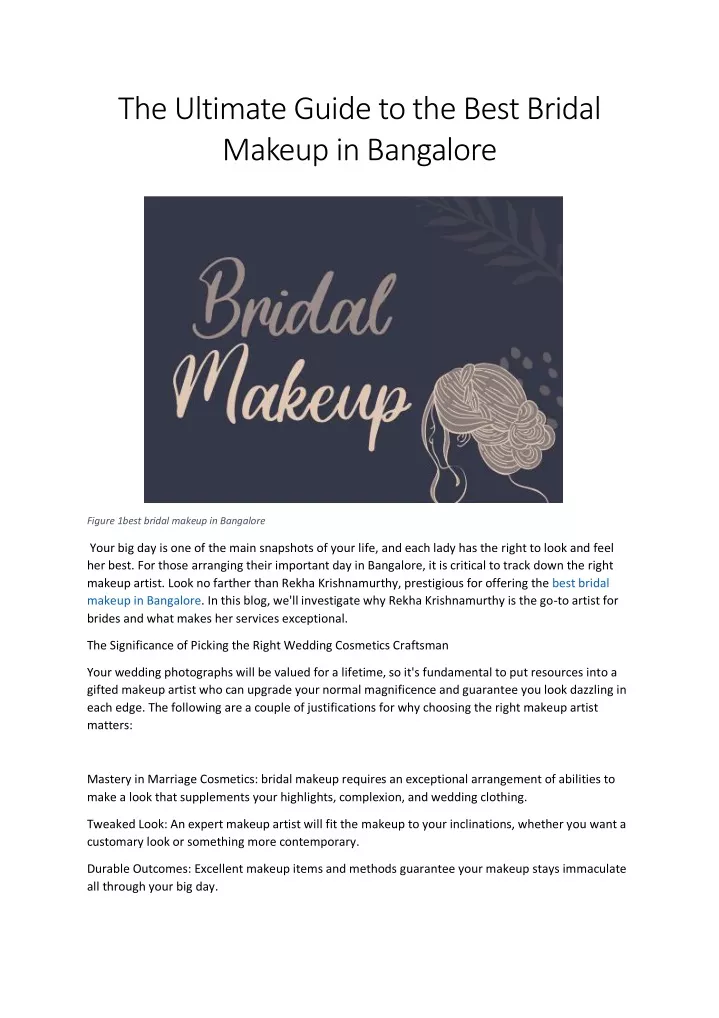 the ultimate guide to the best bridal makeup