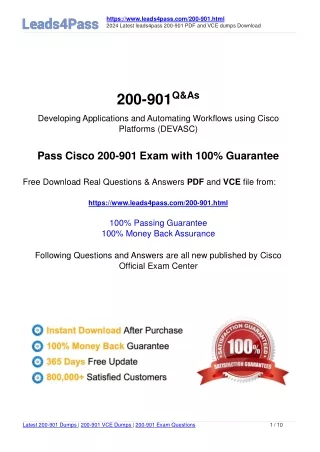 https www leads4pass com 200 901 html 2024 latest