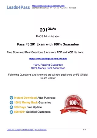 https www leads4pass com 201 html 2024 latest