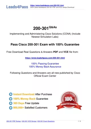 https www leads4pass com 200 301 html 2024 latest