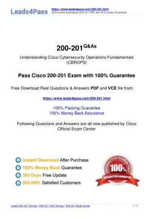 https www leads4pass com 200 201 html 2024 latest