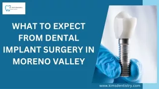 What to Expect from Dental Implant Surgery in Moreno Valley