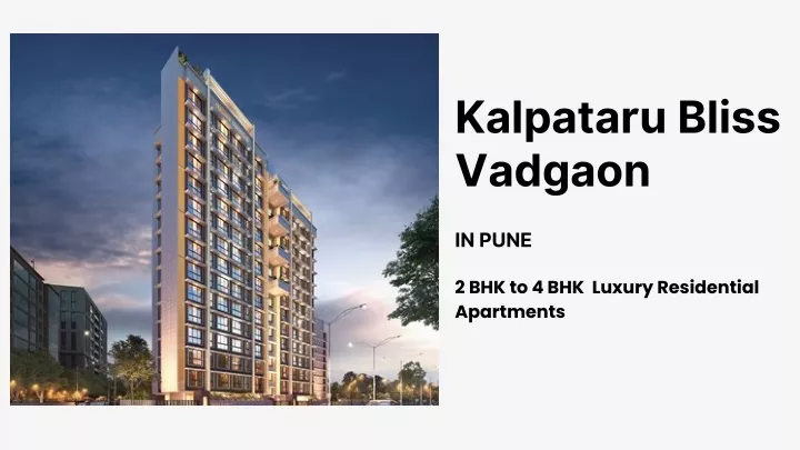 kalpataru bliss vadgaon