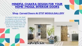 Mindful Chakra Design For your Home | Mogul Interior Doors