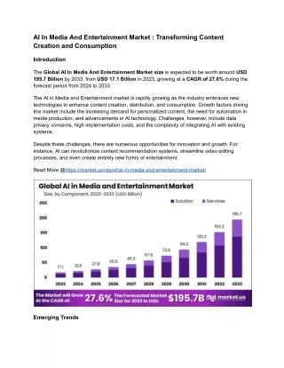 ai in media and entertainment market transforming