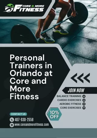 Personal Trainers in Orlando at Core and More Fitness