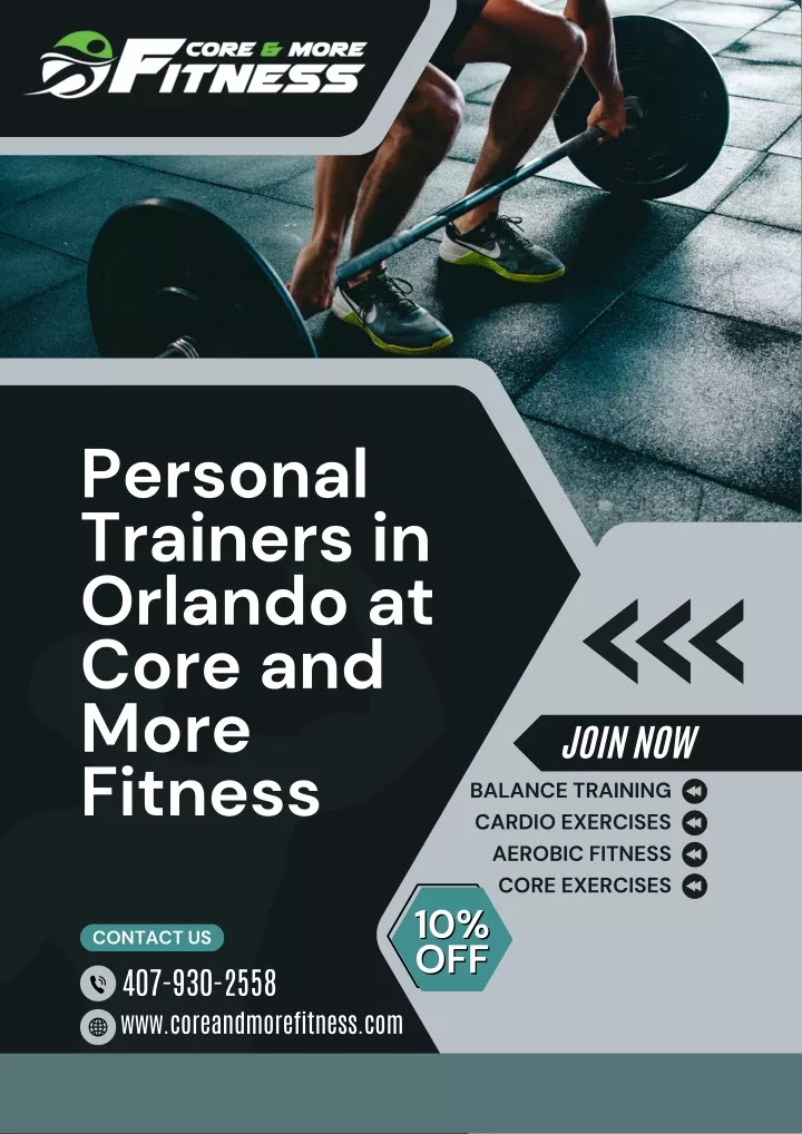 personal trainers in orlando at core and more