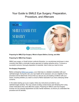 Your Guide to SMILE Eye Surgery_ Preparation, Procedure, and Aftercare
