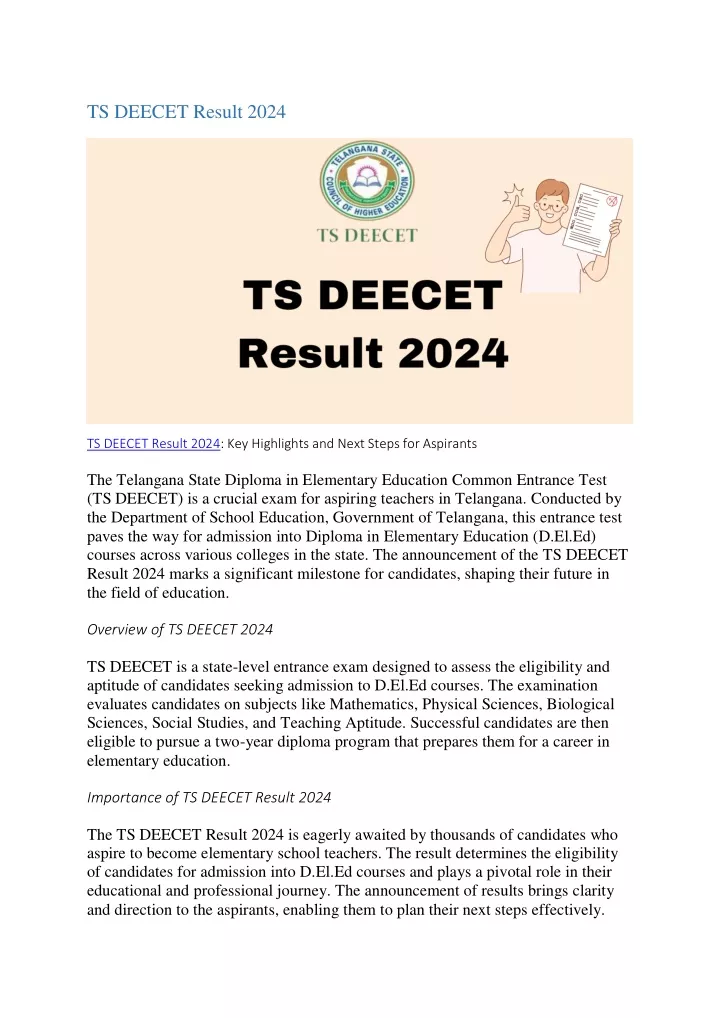 ts deecet result 2024