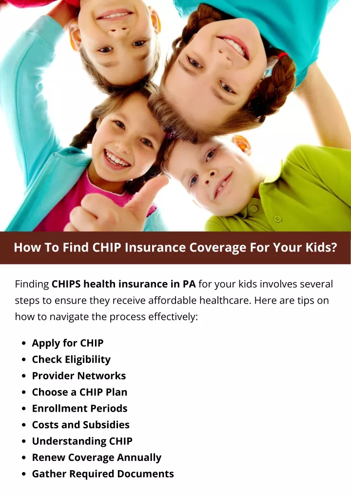 how to find chip insurance coverage for your kids