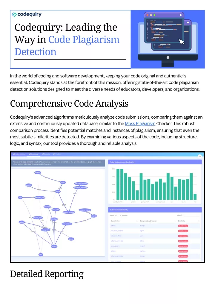 codequiry leading the way in code plagiarism