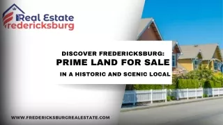 Discover Fredericksburg Prime Land for Sale in a Historic and Scenic Local