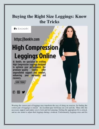 Buying the Right Size Leggings