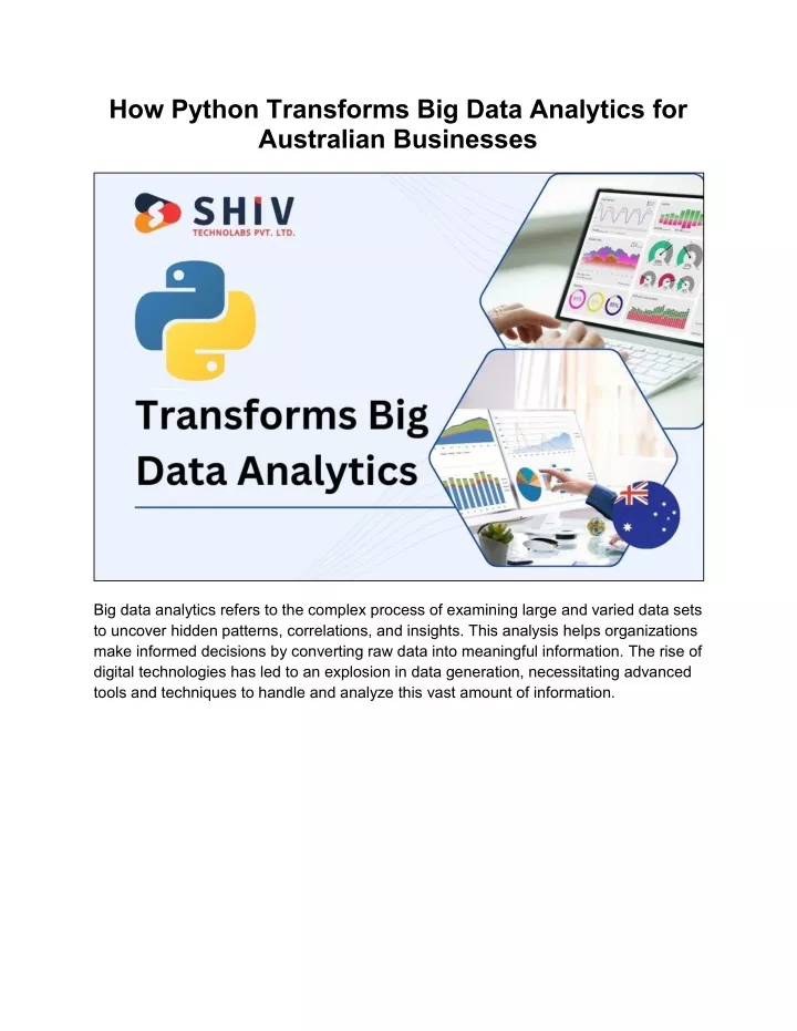 how python transforms big data analytics