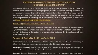 understanding error code 6123 in quickbooks desktop