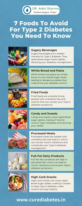 7 foods to avoid for type 2 diabetes you need