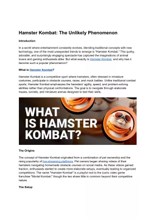 hamster kombat the unlikely phenomenon