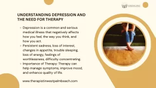 understanding depression and the need for therapy