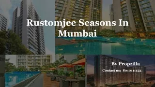 Rustomjee Seasons Mumbai, Bandra East | Buy 3 BHK Luxury Apartments