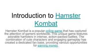 introduction to hamster kombat