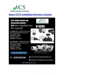 Expert CCTV Installation Services in Guntur