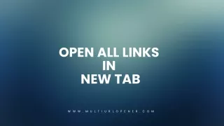 open all links in new tab
