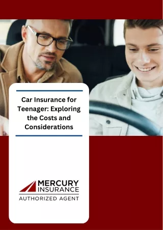 Car Insurance for Teenager Exploring the Costs and Considerations