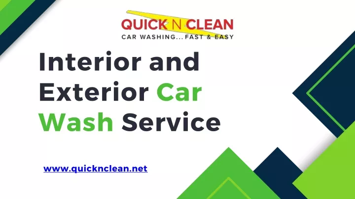 interior and exterior car wash service