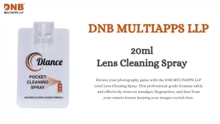 20ml Lens Cleaning Spray | DNB MULTIAPPS LLP