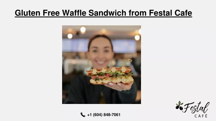 gluten free waffle sandwich from festal cafe