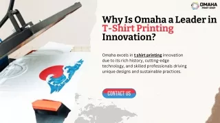 Why Is Omaha a Leader in T-Shirt Printing Innovation