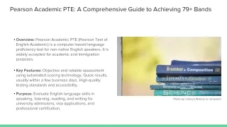 Pearson Academic PTE: A Comprehensive Guide to Achieving 79  Bands