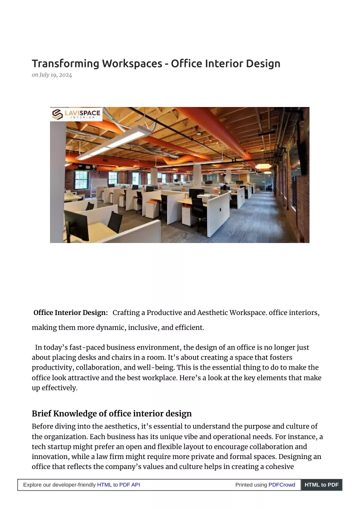 transforming workspaces o ce interior design