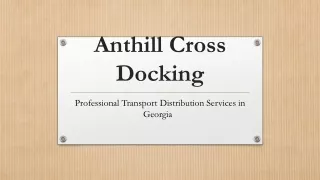 Professional Transport Distribution Services in Georgia