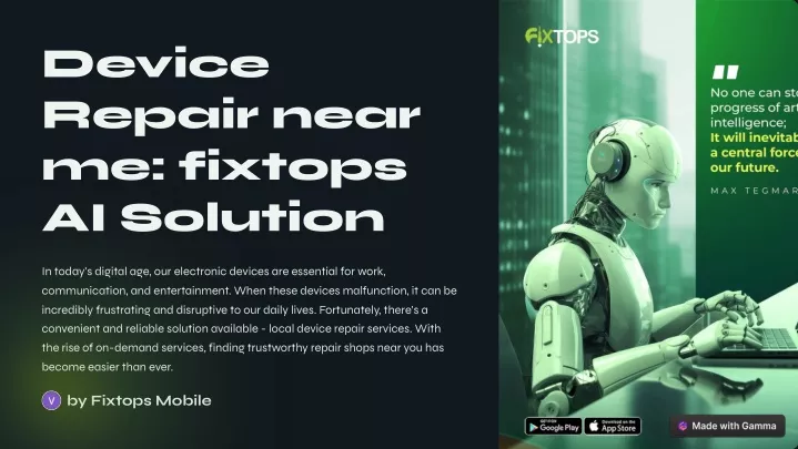 device repair near me fixtops ai solution