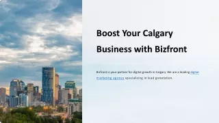 Calgary Digital Marketing Agency - Bizfront