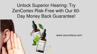 ZenCortex: Enhance Your Hearing and Cognitive Function Naturally