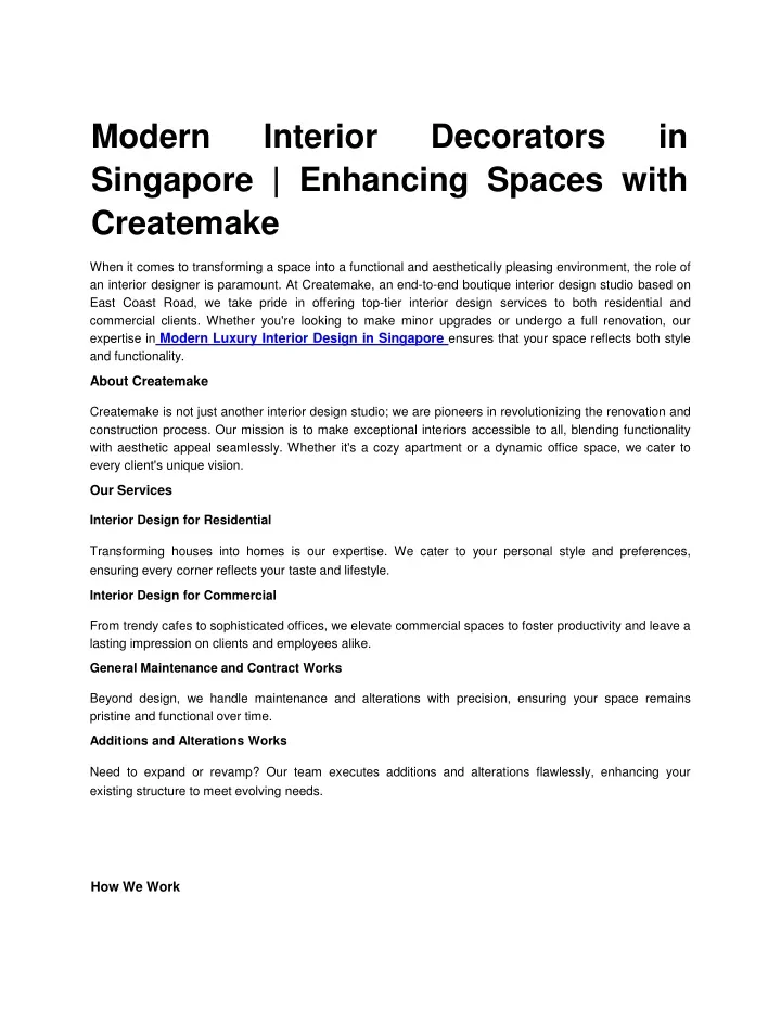 modern interior decorators in singapore enhancing